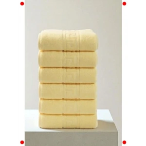 6lı Sarı Pamuk El Hsu Seti, 50x90 cm