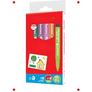 6lı Süper Yıkanabilir Jumbo Keçeli Kalem Seti