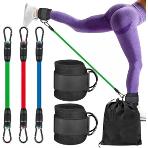 6 Parça Bacak Direnç Lastiği Seti, Pilates ve Egzersize Uygun