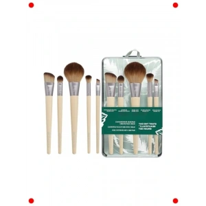 6 Parça Makyaj Fırça Seti ve Saklama Tepsisi