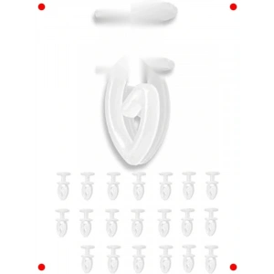 60 Adet Dikişsiz Geçmeli Perde Korniş Düğmesi