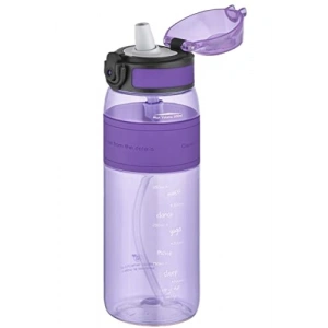 600 ml Kapasiteli Pipetli Silikon Su Matarası