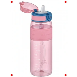 600 ml Tritan Su Matarası - Pipetli & Silikon Gövde