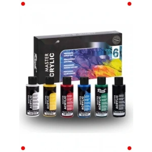 60cc Akrilik Boya Seti, 6 Canlı Renk