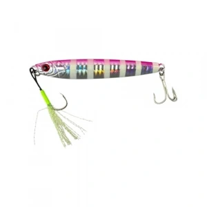 60gr Pink Zebra Glow Jig, Balık Avı İçin Uygun