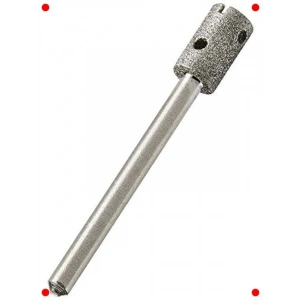 6,4 mm Elmas Kaplı Cam Delme Ucu