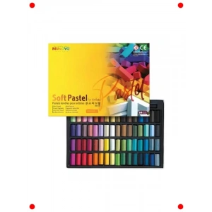 64 Renk Yumuşak Toz Pastel Boya Seti - Sanatçı Kalitesi