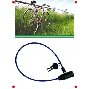 65 cm Anahtarlı Çelik Halat Bisiklet Kilidi