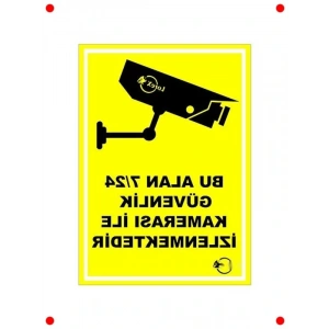 7/24 Kamera Gözeti PVC Levhası