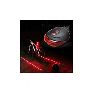 7 Fonksiyonlu Lazer Şeritli 5 LED Bisiklet Lambası