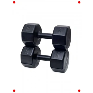 7 KG Dambıl Seti (2 Adet, Toplam 14 KG) - Siyah