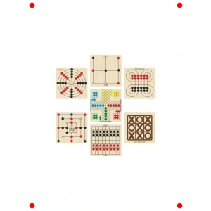 7li Ahşap Zeka ve Strateji Oyun Seti