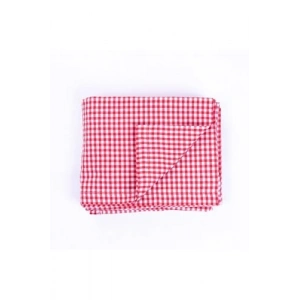 75x75 cm Kırmızı Pötikare Masa Örtüsü ile Sofra Hazırlığı