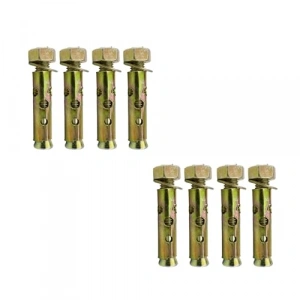 8 Adet Çelik Dübel, M10x85 mm, Raf Montajı İçin Uygun