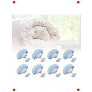 8 Adet Kalp Şekilli Nevresim ve Çarşaf Sabitleyici İğne