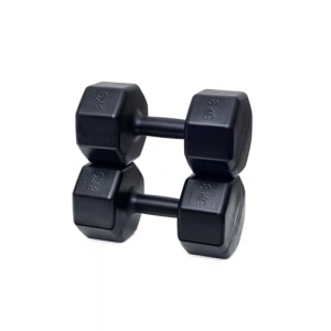 8 kg Ağırlığında 2 Adet Siyah Dambıl Seti