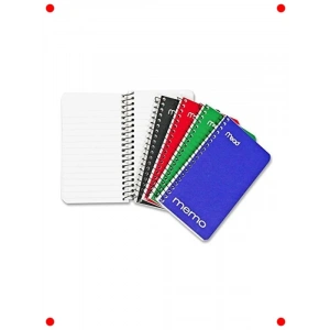 8li Cep Defteri Paketi - Çizgili, 60 Yaprak