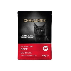85 gr Sığırlı Konserve Kedi Pouch, Lezzetli Mama