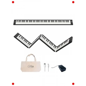 88 Tuş Katlanır Dijital Piyano (USB MIDI, Şarjlı Pil)