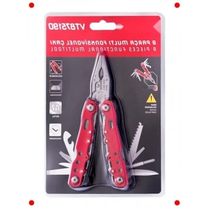 9 Parça Çok Fonksiyonlu Çakı Pense Seti - Kamp & Ev