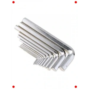 9 Parça Uzun Ömürlü Çelik Alyan Anahtar Seti