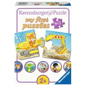 9x2 Parça Puzzle İnşaatçı Hayvanlar 030743