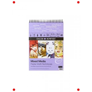 A3 Sanat Spiralli Blok Not Defteri, 250 g/m²