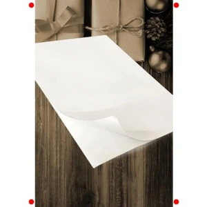 A4 Beyaz Yapışkanlı Etiket Kağıdı - 25 Yaprak