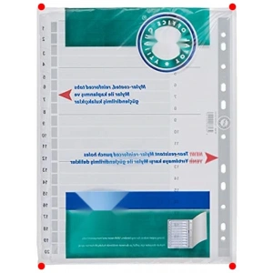 A4 Boyutlu Numaralı Karton Ayraç Seti (1-20)