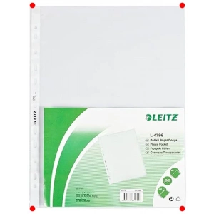 A4 Buzlu Poşet Dosya 100 Adet - 11 Delikli Koruyucu