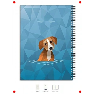 A4 Çizgili 200 Sayfa Köpek Desenli Defter
