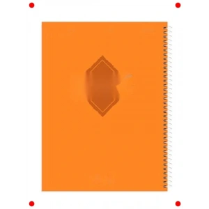 A4 Kareli Defter Turuncu 200 Sayfa