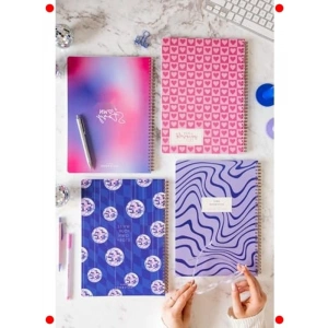 A4 Kareli Spiralli Defter Seti, 4lü (80 Yaprak)