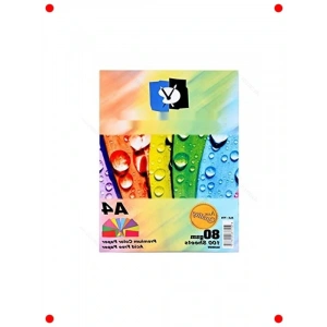 A4 Karışık Renkli Fotokopi Kağıdı 100lü Paket