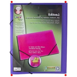 A4 Lastikli Evrak Dosyası - Mor