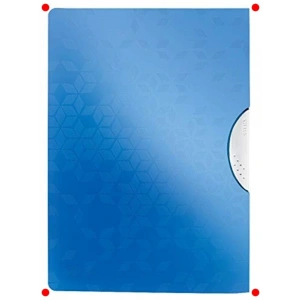 A4 Sıkıştırmalı Dosya - Metalik Mavi