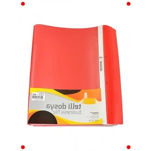 A4 Telli Dosya 50 Adet, Kırmızı