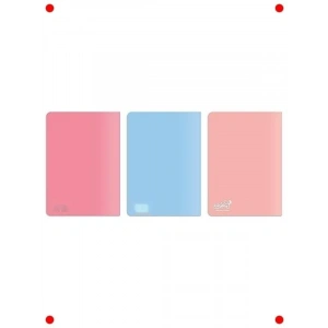 A5 Kareli Defter 3lü Paket (Somon, Pembe, Mavi)