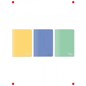 A5 Kareli Defter Seti - 3lü Paket (Mor, Yeşil, Sarı)