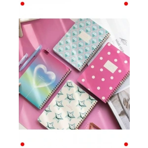 A5 Karton Kapaklı Çizgili Defter Seti (4lü) 80 Yaprak