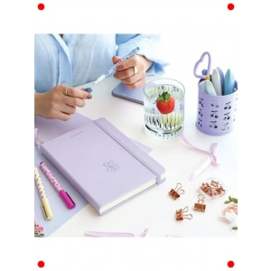 A5 Noktalı Defter - 140 gr Kağıt, 80 Yaprak, Lavanta Rengi