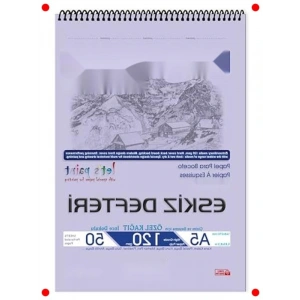 A5 Spiralli Sanat ve Eskiz Defteri - 50 Yaprak