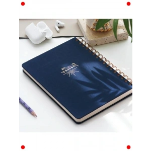 A5 Spiralli Sert Kapak Keten Noktalı Tarihsiz Defter