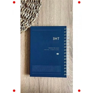 A5 Spiralli Sert Kapak Not Defteri - 80 Yaprak Kareli