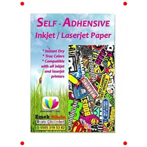 A6 Mat Etiket Kağıdı - 100 Yaprak, Güçlü Yapışkanlı