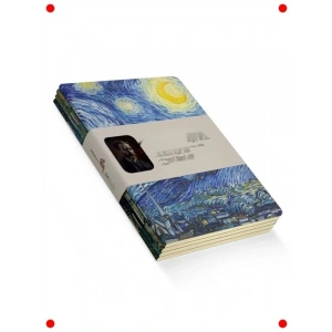 A6 Sanatsal Defter Seti - Çizgisiz, Esnek Kapak, 4lü