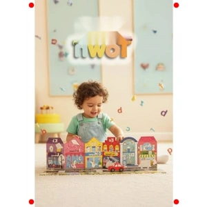 ABC Şehri Katlanabilir Etkinlik ve Yapboz Seti