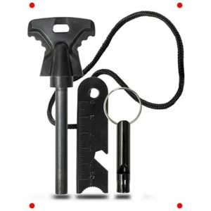 Acil Durum Ateş Başlatıcı Kit (Düdük Hediyeli)