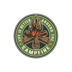 Adventure Camping Ateş Fire Off road Sticker 13 X 13 Cm