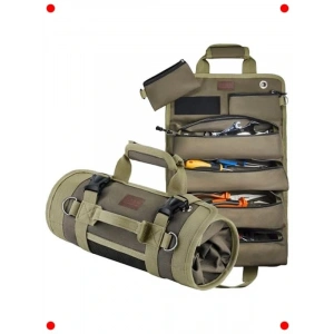 Ağır Hizmet Kanvas Rulo Alet Çantası - Ornizer Haki